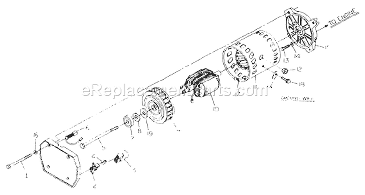 Page A Diagram and Parts List for 8751-2  Briggs and Stratton Generator